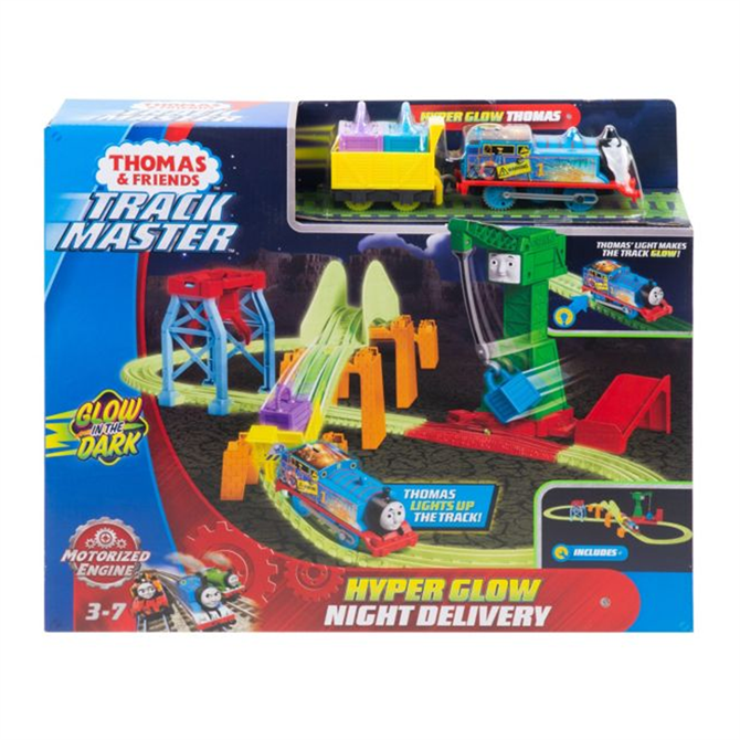 Thomas & Friends TrackMaster Hyper Glow Night Delivery Playset